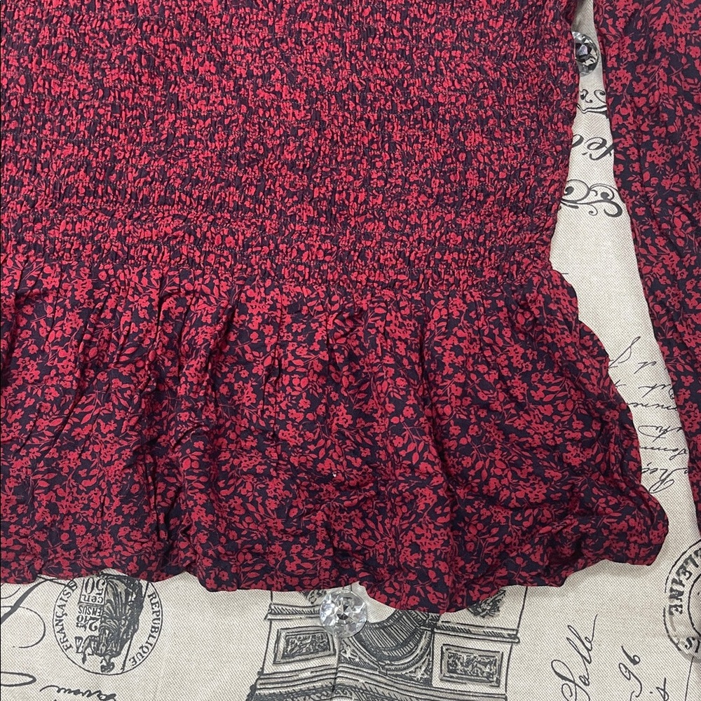 Treasure & Bond Maroon Ruffle Top - Picture 5 of 11